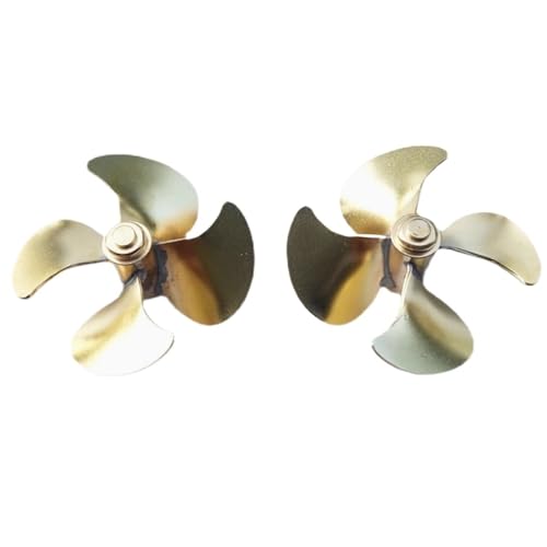 RC-Boot, 60mm, 4-Blatt-Propellerpaar Aus Messing for Modellschiffe – CW & CCW, M4-Welle, Verzinnt, DIY-Schiffszubehör Im Maßstab RC-Boot, 60mm, 4-Blatt-Propellerpaar Aus Messing for Modellschiffe – CW & CCW, M4-Welle, Verzinnt, DIY-Schiffszubehör Im Maßstab von RCXCLXLH
