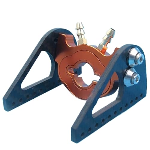 RC-Boot 28/29mm Wasserkühlter Motorhalter – CNC-Aluminium-Bracket, Halterung Für Bürstenlose Motoren Mit Epoxy-Faserverbund-Seitenplatten(Black) von RCXCLXLH