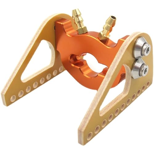 RC-Boot 28/29mm Wasserkühlter Motorhalter – CNC-Aluminium-Bracket, Halterung Für Bürstenlose Motoren Mit Epoxy-Faserverbund-Seitenplatten(Orange) von RCXCLXLH