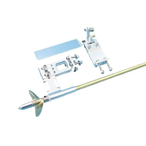 RC-Boot Antriebssystem-Set Mit 4mm Flexwelle - 95mm Ruderachsenhalterung & 35mm Messingpropeller - Für O-Typ Und Shrimp RC-Boote(CCW) von RCXCLXLH