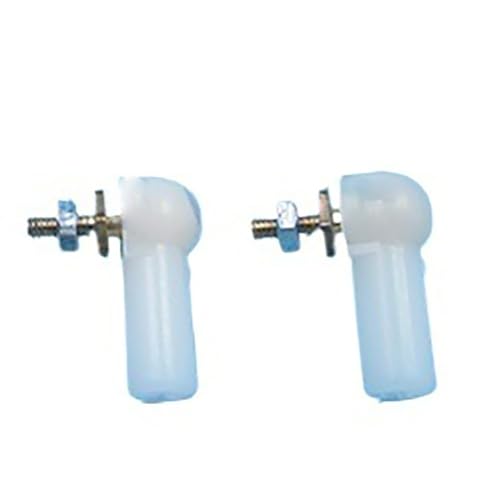 RC-Boot-Ball-Lenkstangen M2/M3 - Kunststoff-Kugelgelenke 2mm/3mm Für Steuerung, Servo-Anschluss Und Rudersteuerung(White,M3) von RCXCLXLH