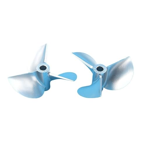 RC Boot CNC Aluminium 3-Blatt Propeller Paar CW/CCW ⌀48mm Steigung 1.8 Für 4mm Oder 4.76mm Welle‌(4.76mm) von RCXCLXLH