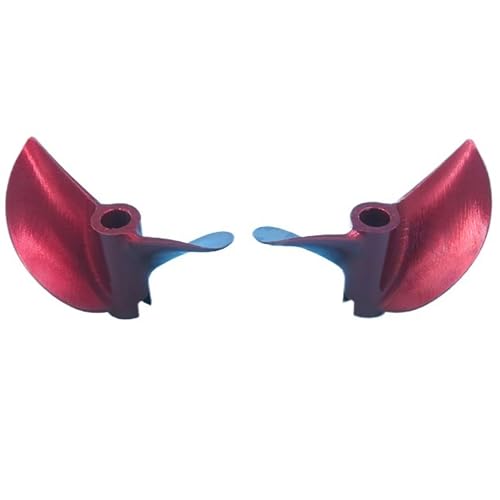 RC-Boot-Propellerpaar 1.9 Pitch Large-V CNC 7075 Aluminium - Rennpropeller CW/CCW Für Hochgeschwindigkeits-Katamaran Und Garnelenboote(4.76mm,42mm) von RCXCLXLH