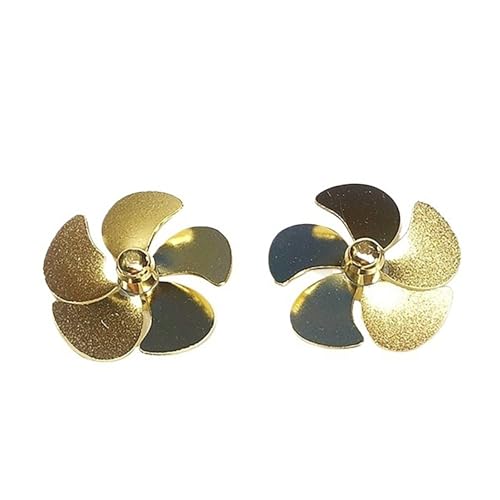 RC-Bootsmodell, 30mm Messing-Propellerpaar Mit 5 Blättern for RC-Modellschiffe, Präzise Verzinnt, DIY-Bootszubehör, M3-Wellenloch RC-Bootsmodell, 30mm Messing-Propellerpaar Mit 5 Blättern for RC-Modellschiffe, Präzise Verzinnt, DIY-Bootszubehör, M3-Wellenloch von RCXCLXLH