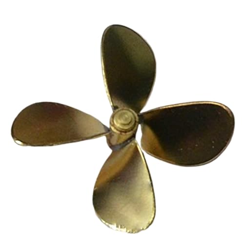 RC-Bootsmodell, 64mm, 4-Blatt-Propeller Aus Messing for RC-Modellschiffe – Optionen for Rechts- Und Linkslauf, Gelötete Konstruktion, M4-Wellenloch(CW) von RCXCLXLH