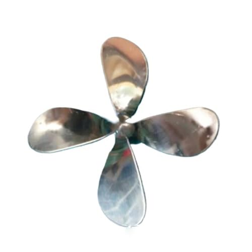 RC-Bootsmodell, 90mm – 93mm, 4-Blatt-Messingpropeller for RC-Schiffsmodelle, Hochleistungs-Marine-Upgrade, M4-Wellenloch(CCW,91mm) von RCXCLXLH