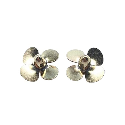 RC-Modellboot, 15mm, 4-Blatt-Propeller Aus Messing, Paar, 2mm Welle, CW Und CCW, Simulationsschiffsmodellteile RC-Modellboot, 15mm, 4-Blatt-Propeller Aus Messing, Paar, 2mm Welle, CW Und CCW, Simulationsschiffsmodellteile von RCXCLXLH