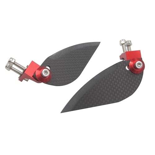 RC-Modellboot Carbon-Ruderanlage (3K CNC) Doppelruder - Schwarz Eloxierte Alubasis - Für O-Klasse Boote 50-100cm - Hochleistungs-Upgrade(62 * 25mm) von RCXCLXLH