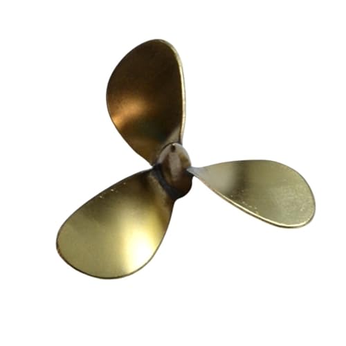 RC-Modellboote, 68mm Und 72mm, 3-Blatt-Propeller Aus Messing, M4-Wellenloch for Simuliertes Schiffsmodell(CW,72mm) von RCXCLXLH