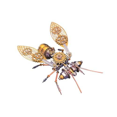 RCXTechPro 3D Puzzle Metall Modellbausatz für Erwachsene - Big Bee 170 Teile Mechanisches DIY Steampunk-Insektenmodell Zusammengebaut Sammelbares Spielzeug Deko Ornament Geschenk RCXTechPro 3D Puzzle Metall Modellbausatz für Erwachsene - Big Bee 170 Teile Mechanisches DIY Steampunk-Insektenmodell Zusammengebaut Sammelbares Spielzeug Deko Ornament Geschenk von RCXTechPro