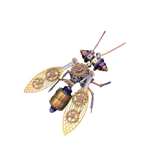 RCXTechPro 3D Puzzle Metall Modellbausatz für Erwachsene - Big Bee 170 Teile Mechanisches DIY Steampunk-Insektenmodell Zusammengebaut Sammelbares Spielzeug Deko Ornament Geschenk RCXTechPro 3D Puzzle Metall Modellbausatz für Erwachsene - Big Bee 170 Teile Mechanisches DIY Steampunk-Insektenmodell Zusammengebaut Sammelbares Spielzeug Deko Ornament Geschenk von RCXTechPro