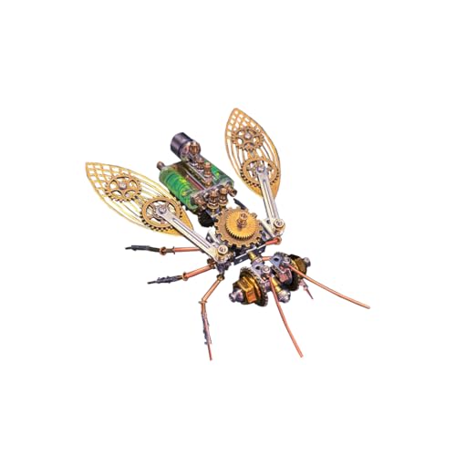 RCXTechPro 3D Puzzle Metall Modellbausatz für Erwachsene - Big Bee 218 Teile Mechanisches DIY Steampunk-Insektenmodell Zusammengebaut Sammelbares Spielzeug Deko Ornament Geschenk RCXTechPro 3D Puzzle Metall Modellbausatz für Erwachsene - Big Bee 218 Teile Mechanisches DIY Steampunk-Insektenmodell Zusammengebaut Sammelbares Spielzeug Deko Ornament Geschenk von RCXTechPro