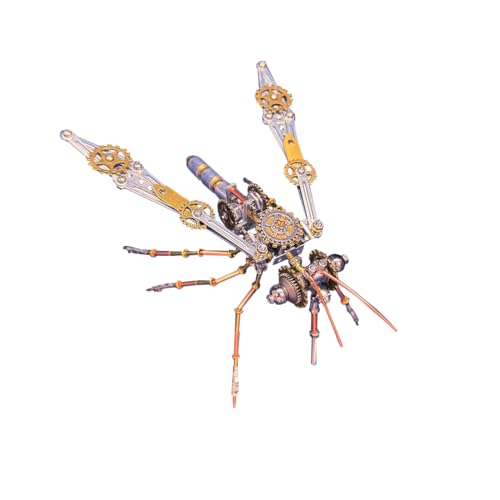 RCXTechPro 3D Puzzle Metall Modellbausatz für Erwachsene - Moskito 213 Teile Mechanisches DIY Steampunk-Insektenmodell Zusammengebaut Sammelbares Spielzeug Deko Ornament Geschenk RCXTechPro 3D Puzzle Metall Modellbausatz für Erwachsene - Moskito 213 Teile Mechanisches DIY Steampunk-Insektenmodell Zusammengebaut Sammelbares Spielzeug Deko Ornament Geschenk von RCXTechPro