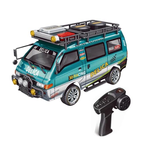 RCXTechPro RC Auto Delica Van 1:24, Vollproportionales 2WD Ferngesteuertes Auto mit Funktionierenden Scheinwerfern Und Getriebe, 2,4-GHz-Hobby-RC-Modellfahrzeug für Erwachsene Und Sammler RCXTechPro RC Auto Delica Van 1:24, Vollproportionales 2WD Ferngesteuertes Auto mit Funktionierenden Scheinwerfern Und Getriebe, 2,4-GHz-Hobby-RC-Modellfahrzeug für Erwachsene Und Sammler von RCXTechPro