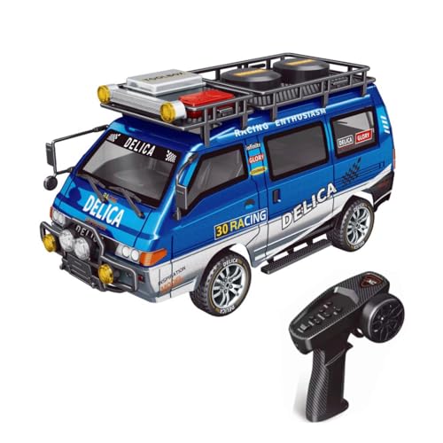 RCXTechPro RC Auto Delica Van 1:24, Vollproportionales 2WD Ferngesteuertes Auto mit Funktionierenden Scheinwerfern Und Getriebe, 2,4-GHz-Hobby-RC-Modellfahrzeug für Erwachsene Und Sammler RCXTechPro RC Auto Delica Van 1:24, Vollproportionales 2WD Ferngesteuertes Auto mit Funktionierenden Scheinwerfern Und Getriebe, 2,4-GHz-Hobby-RC-Modellfahrzeug für Erwachsene Und Sammler von RCXTechPro