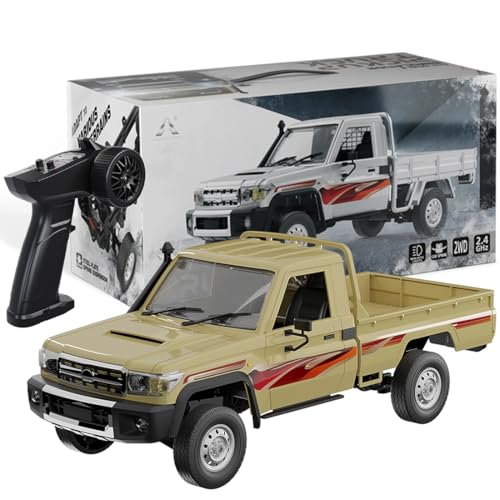RCXTechPro RC Auto Raupen Truck 1:14 für Erwachsene, 2,4 GHz Ferngesteuerter Auto Geländegängiges Pickup-Fahrzeug mit LED-Leuchten Proportionallenkung 260-Motor RTR-Hobby-Spielzeug RCXTechPro RC Auto Raupen Truck 1:14 für Erwachsene, 2,4 GHz Ferngesteuerter Auto Geländegängiges Pickup-Fahrzeug mit LED-Leuchten Proportionallenkung 260-Motor RTR-Hobby-Spielzeug von RCXTechPro