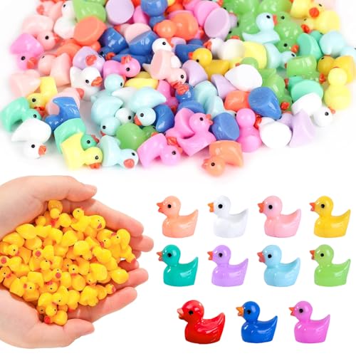 200 Stück Mini Enten Harz, 11 Farben Bunte Kleine Enten, Mini Enten Figuren, Mini Duck Miniatur Enten für Dekoration von Miniatur Landschaftsgärten, Bonsai, Fischbecken und Aquarien verwendet 200 Stück Mini Enten Harz, 11 Farben Bunte Kleine Enten, Mini Enten Figuren, Mini Duck Miniatur Enten für Dekoration von Miniatur Landschaftsgärten, Bonsai, Fischbecken und Aquarien verwendet von RCYHCY