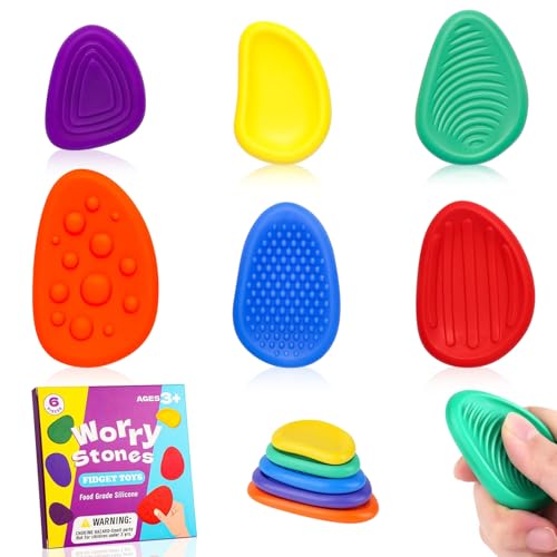 6 Stück Fidget Toys Sensory Stones, Stressabbau Spielzeug Sensorische Stone, Emotional Beruhigendes Spielzeug, Sensory Stones ,Stressberuhigendes Spielzeug Für Kinder Erwachsene 6 Stück Fidget Toys Sensory Stones, Stressabbau Spielzeug Sensorische Stone, Emotional Beruhigendes Spielzeug, Sensory Stones ,Stressberuhigendes Spielzeug Für Kinder Erwachsene von RCYHCY