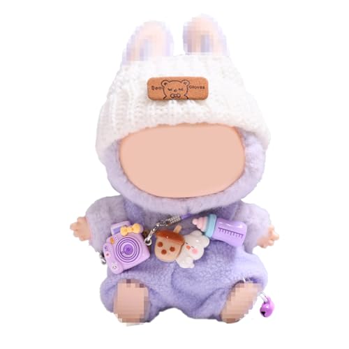 Kleidung für Puppe, Bekleidung für 17cm Plüsch, Puppenkleidung für Kleidung, Zubehör für Puppe, Kleidung für die Plüsch Toy, ohne Puppe (Purple) von RCYHCY