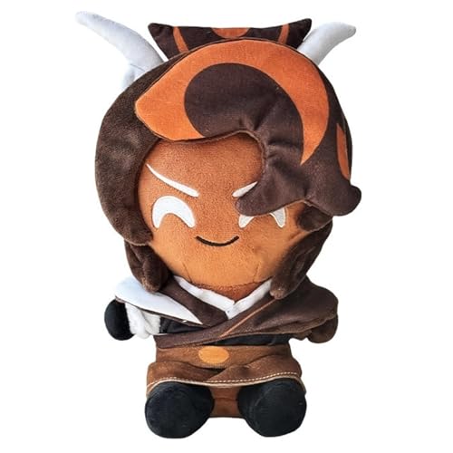 RDCIRP Cookie Run Kingdom Plüschtier, Shadow Milk Cookie Plüsch for Spielefans, Kinder und Erwachsene, Halloween, Weihnachten, Geburtstag, Wahl for Jungen und Mädchen, Heimdekoration(B) von RDCIRP