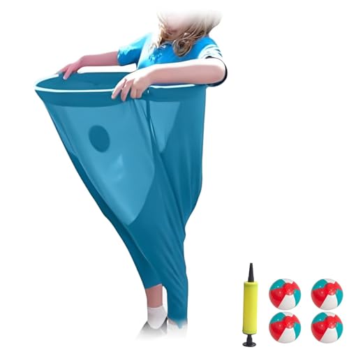 Granny Pants Gartenspiel, Granny Pants Outdoor-Spielset mit 4 Hüpfbällen, lustiges Rasenspiel for die ganze Familie und Erwachsene im Hinterhof, die ultimativen Partyspielgruppen im Hinterhof(Blau) von RDCIRP