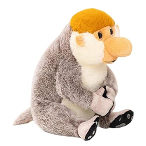 Nasenaffe-Plüschtier, süße Cartoon-Plüschpuppe, langnasiges, weiches, kuscheliges Sammlerpuppenspielzeug, Schlafmittel for die Heimdekoration, Geschenke for Jungen und Mädchen von RDCIRP
