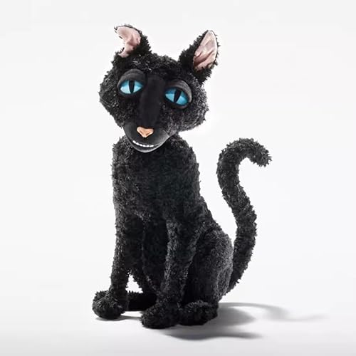 RDCIRP Coraline-Katzenplüschtier, schwarzes Katzenplüschtier, 11,8 Zoll großes Katzenmonster-Stofftierkissen, Puppe for Fans, Jungen und Mädchen RDCIRP Coraline-Katzenplüschtier, schwarzes Katzenplüschtier, 11,8 Zoll großes Katzenmonster-Stofftierkissen, Puppe for Fans, Jungen und Mädchen von RDCIRP