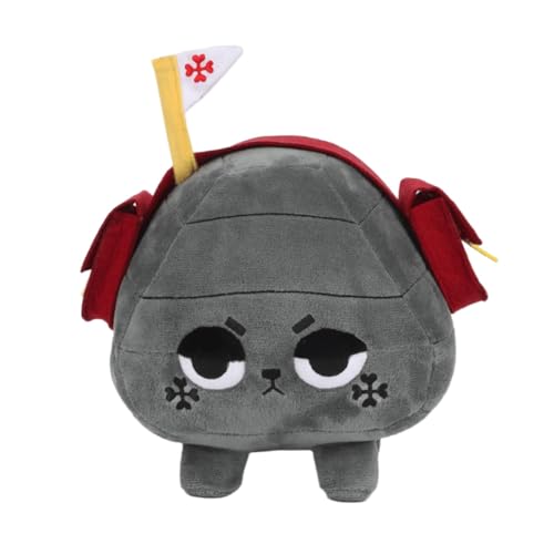 RDCIRP Dandy's World Plüsch, süße ausgestopfte Horror-Spielfigur, Plüschtier, weiche Kohle-Plüschkissenpuppe for Erwachsene Jungen und Mädchen, Geschenke for Spielefans(grau) von RDCIRP