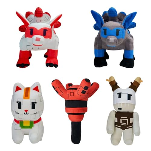 RDCIRP Grow a Garden Plüsch, süßes Stofftier-Plüschtier, Garten-Haustier-Fuchs-Kissenpuppe for Spielefans, Jungen, Mädchen, Erwachsene, Sammlergeschenke(5PCS) von RDCIRP