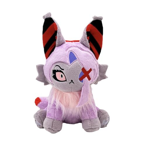 RDCIRP Hazbin Hotel Plüsch, süße ausgestopfte Hoteltiere, Figur, Puppe, Engel, Meow, Puppen, Spielzeug, Figuren, Meow, Anime-Plüschtiere, Kissen, Puppe for Kinder und Erwachsene(Rosa) von RDCIRP