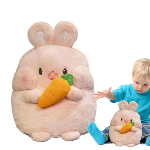 RDCIRP Kuscheltiere Plüsch, süßes Kuscheltier Kaninchen Karotte Plüschtier, Cartoon Schwein Figur Kissen Puppe for Wohnkultur Mädchen Jungen Geschenke(B) von RDCIRP