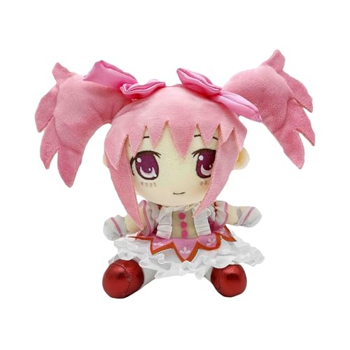RDCIRP Madoka Kaname Plüsch, süßes Plüschtier mit Anime-Figur, weiches Cartoon-Umarmungskissen, Puppendekoration, Geschenke for Fans(C) von RDCIRP