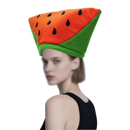 RDCIRP Niedliche Kopfbedeckung aus Plüsch im Wassermelonen-Stil, lustiger Plüschhut mit Wassermelonenscheiben, Scheiben-Stirnband, ideal for Festivals, Partys und lässige Outfits RDCIRP Niedliche Kopfbedeckung aus Plüsch im Wassermelonen-Stil, lustiger Plüschhut mit Wassermelonenscheiben, Scheiben-Stirnband, ideal for Festivals, Partys und lässige Outfits von RDCIRP
