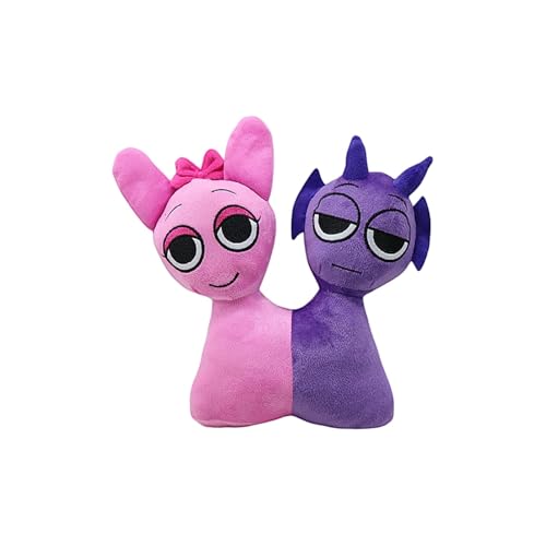 RDCIRP Sprunki-Plüschtier, Horror-Spiel-Plüschtiere, 2-in-1-süße Stofftierfigur, Kissenpuppe for Spielefans und Sammler, Heimdekoration(A) von RDCIRP