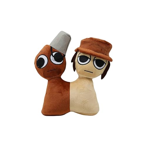 RDCIRP Sprunki-Plüschtier, Horror-Spiel-Plüschtiere, 2-in-1-süße Stofftierfigur, Kissenpuppe for Spielefans und Sammler, Heimdekoration(B) von RDCIRP