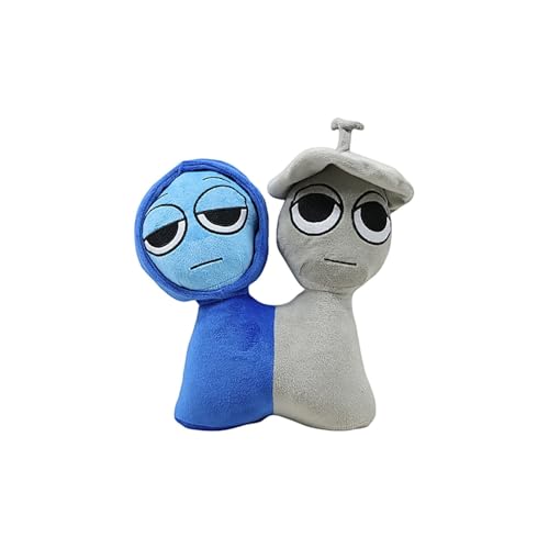 RDCIRP Sprunki-Plüschtier, Horror-Spiel-Plüschtiere, 2-in-1-süße Stofftierfigur, Kissenpuppe for Spielefans und Sammler, Heimdekoration(E) von RDCIRP