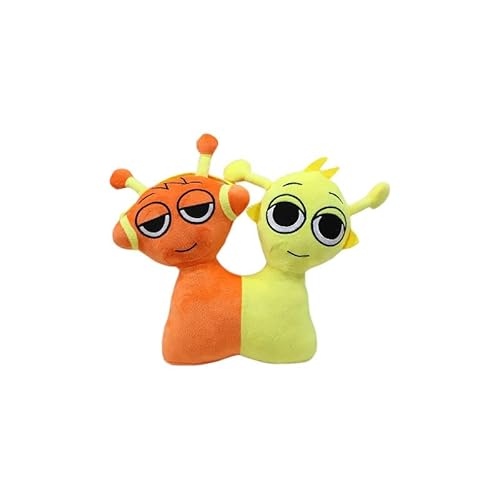 RDCIRP Sprunki-Plüschtier, Horror-Spiel-Plüschtiere, 2-in-1-süße Stofftierfigur, Kissenpuppe for Spielefans und Sammler, Heimdekoration(H) von RDCIRP