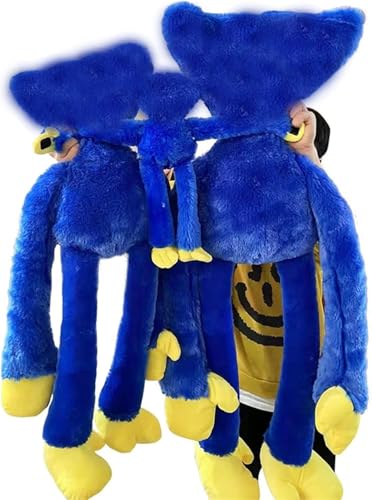 RDCIRP Übergroße Huggys Wuggys Plüsch, Horror Monster Poppys große Figur Spielzeiten Puppe Spielzeug Dekoration for Kinder Erwachsene Weihnachtsspiel-Fan Geburtstag (Color : Blau, Size : 100CM) von RDCIRP