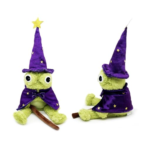 RDCIRP Zauberer-Frosch-Plüschtier, Zauberer-Froschfigur, Plüschtier, süßes Stofftier-Kissen, Puppe for Heimdekoration, Jungen- und Mädchengeschenke RDCIRP Zauberer-Frosch-Plüschtier, Zauberer-Froschfigur, Plüschtier, süßes Stofftier-Kissen, Puppe for Heimdekoration, Jungen- und Mädchengeschenke von RDCIRP