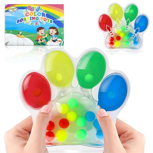 Farbsortierspielzeug, Autismus Spielzeug, Sensorisches Spielzeug zum Sortieren der Farben, Anti Stress Sensorik Spielzeug, Farbsortierung Motorikspielzeug für ADHS Kinder Erwachsener Farbsortierspielzeug, Autismus Spielzeug, Sensorisches Spielzeug zum Sortieren der Farben, Anti Stress Sensorik Spielzeug, Farbsortierung Motorikspielzeug für ADHS Kinder Erwachsener von READREAM