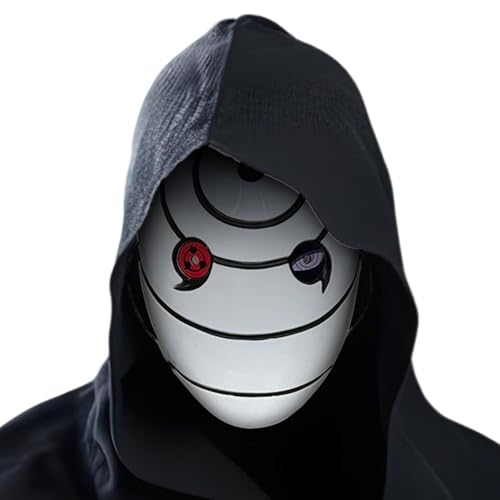 READREAM Halloween Uchha Obit Maske, Narut Anime Halloween Mask, Obit Cosplay Generische Mask, Anime Masken für Damen Herren Unisex Fasching, Cosplayer Party Karnevals Party von READREAM