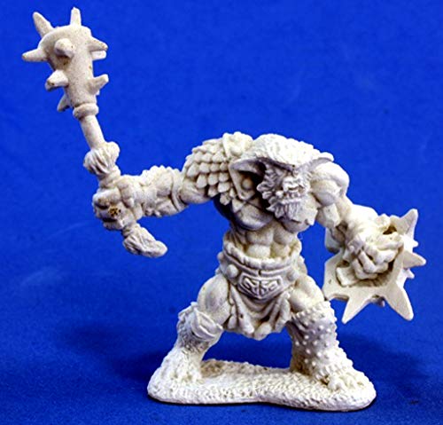 Pechetruite 1 x Warrior Bugbear - Reaper Bones Miniature zum Rollenspiel Kriegsspiel - 77015 von REAPER MINIATURES