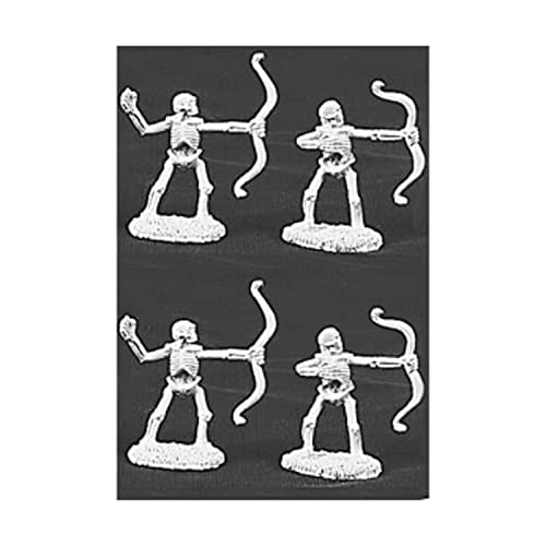 Reaper Miniatures 06003 - Dunkle Legenden Armeepack - Skelett-Bogenschützen (5) - Zinnminiatur (unbemalt) von REAPER MINIATURES