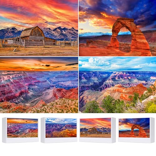 4 Stück 1000 Teile für Colorado Grand Canyon National Park & Arizona Landschaft & Arches National Park & Teton National Park Puzzles, Puzzles für Erwachsene ab 1000 Teilen, Geschenke für Frauen und von RECHIATO