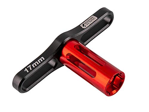 RECKWARD TUNING RT Werkzeugschlüssel 17mm für Radmuttern für 1:8 Buggy Fahrzeuge Rot/Schwarz von RECKWARD TUNING