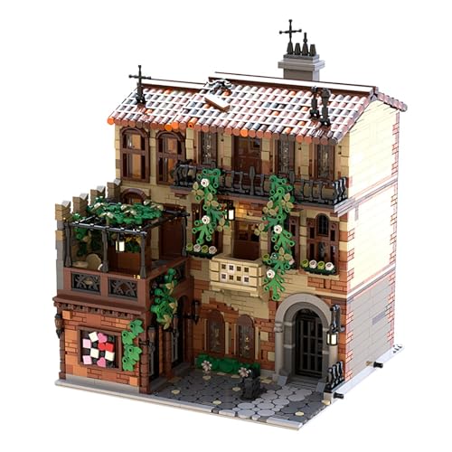 Klemmbausteine Haus, MOC-131698 Juliet Town, Bausteine Bausatz, Gebäude Modellbausatz, Bauspielzeuge für Erwachsene, 3735 Teile, Kompatibel mit LG Klemmbausteine Haus, MOC-131698 Juliet Town, Bausteine Bausatz, Gebäude Modellbausatz, Bauspielzeuge für Erwachsene, 3735 Teile, Kompatibel mit LG von REDBMX