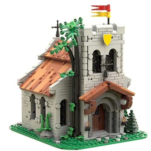 Klemmbausteine Haus, MOC-153931 Medieval Lion Knight Church, Bausteine Bausatz, Gebäude Modellbausatz, Bauspielzeuge für Erwachsene, 1457 Teile, Kompatibel mit LG Klemmbausteine Haus, MOC-153931 Medieval Lion Knight Church, Bausteine Bausatz, Gebäude Modellbausatz, Bauspielzeuge für Erwachsene, 1457 Teile, Kompatibel mit LG von REDBMX