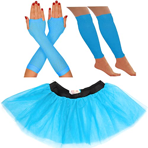 80er Jahre Kostüm für Frauen Neon Tutu Rock 80er Jahre Kostüm Neon Party Zubehör 1980er Jahre Kostüme für Frauen Neon Tutu Neon Beinstulpen Neon Fischnetz Handschuhe Rave Outfit (8-12 UK, Türkis) 80er Jahre Kostüm für Frauen Neon Tutu Rock 80er Jahre Kostüm Neon Party Zubehör 1980er Jahre Kostüme für Frauen Neon Tutu Neon Beinstulpen Neon Fischnetz Handschuhe Rave Outfit (8-12 UK, Türkis) von REDSTAR FANCY DRESS