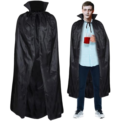 Schwarzer Umhang – Vampirumhang Halloween-Kostüme für Erwachsene Herren Halloween-Umhang für Vampir-Kostüm – schwarzer Umhang für Erwachsene und Halloween-Kostüme für Erwachsene – Vampirumhang Schwarzer Umhang – Vampirumhang Halloween-Kostüme für Erwachsene Herren Halloween-Umhang für Vampir-Kostüm – schwarzer Umhang für Erwachsene und Halloween-Kostüme für Erwachsene – Vampirumhang von REDSTAR FANCY DRESS