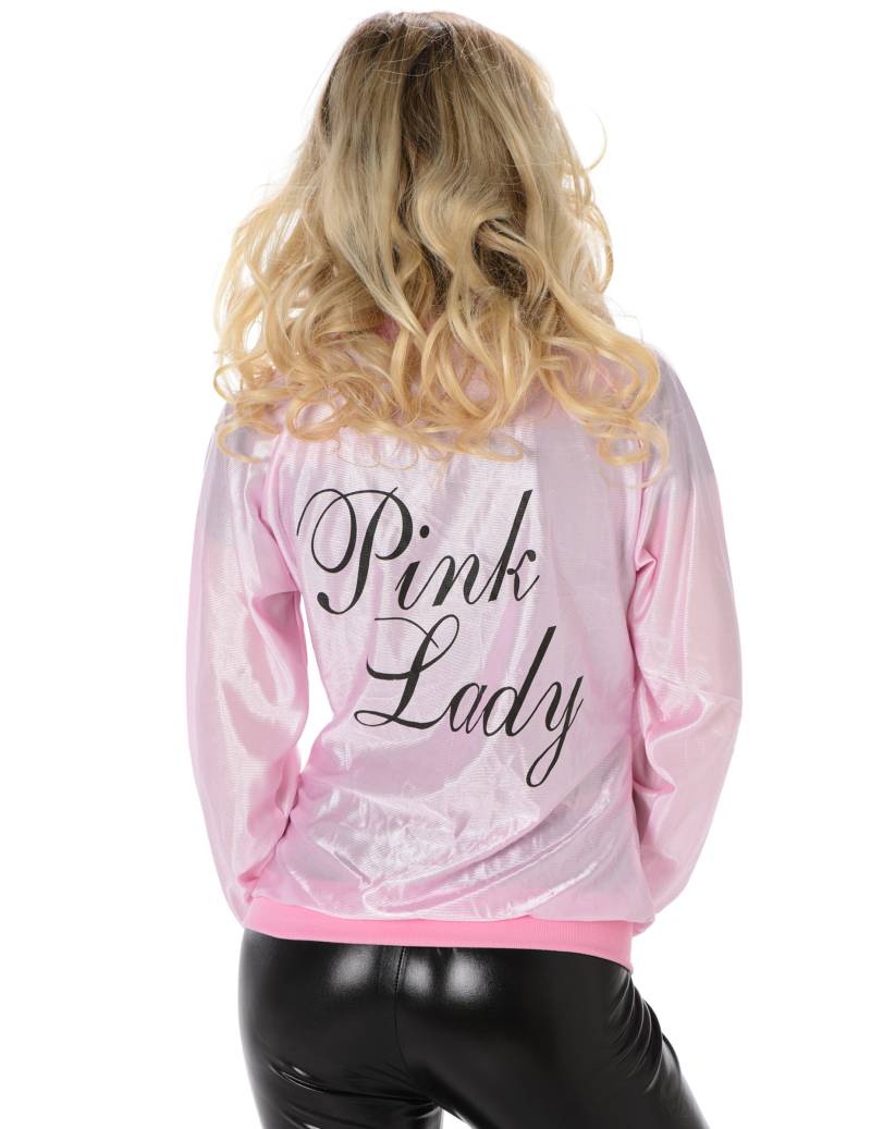 50er-Damenjacke rosa-schwarz von KARNEVAL-MEGASTORE
